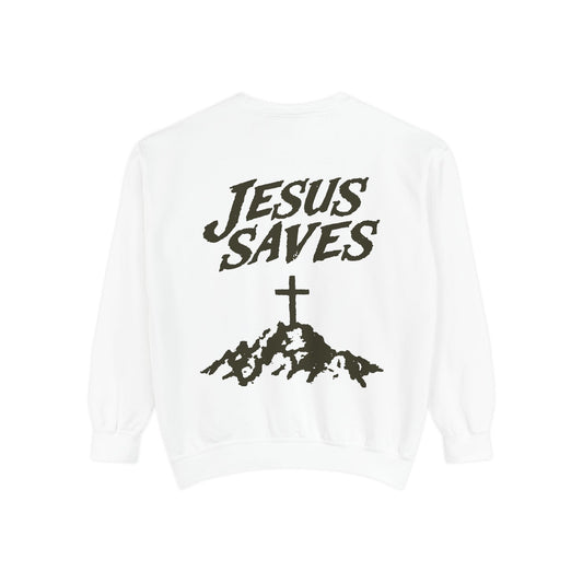 Jesus Saves Calvary Unisex Crewneck