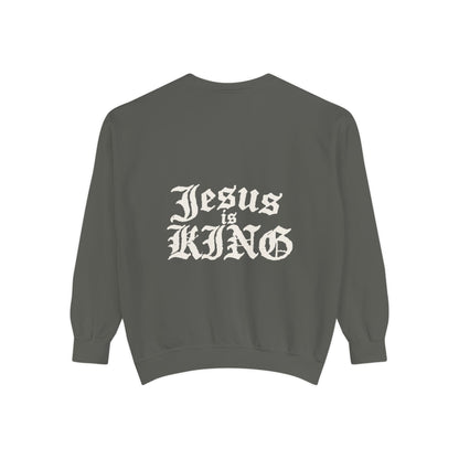 Jesus Is King Gothic Unisex Crewneck