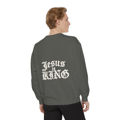 Jesus Is King Gothic Unisex Crewneck