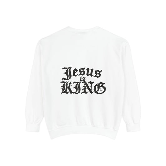 Jesus Is King Gothic Unisex Crewneck