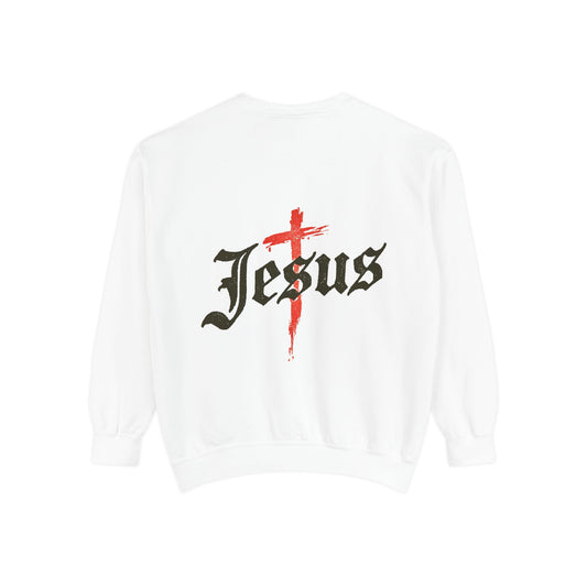 Jesus and the Cross Unisex Crewneck