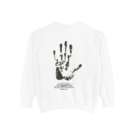 Engraved on My Hands Unisex Crewneck