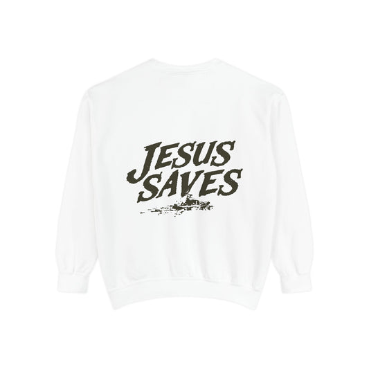 Jesus Saves Unisex Crewneck